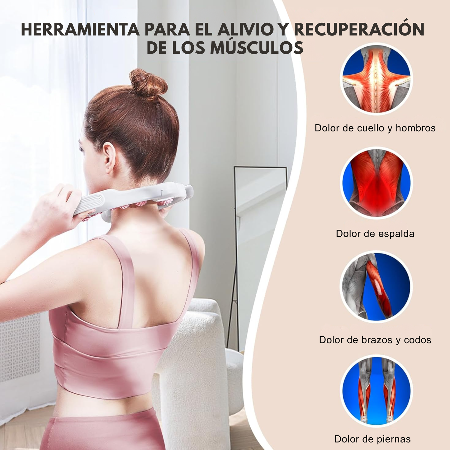 Masajeador Anticelulítico y para el Alivio de Dolores Musculares